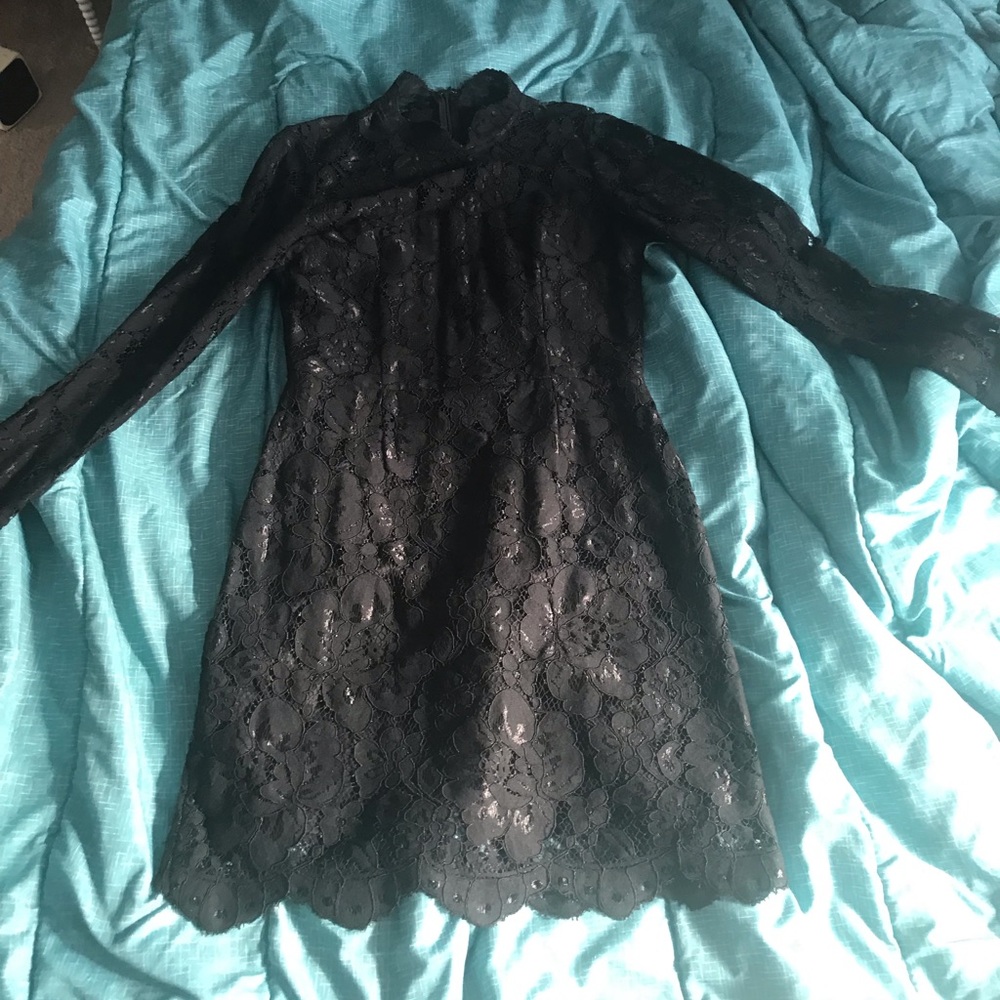 Black lace Betsey Johnson dress.